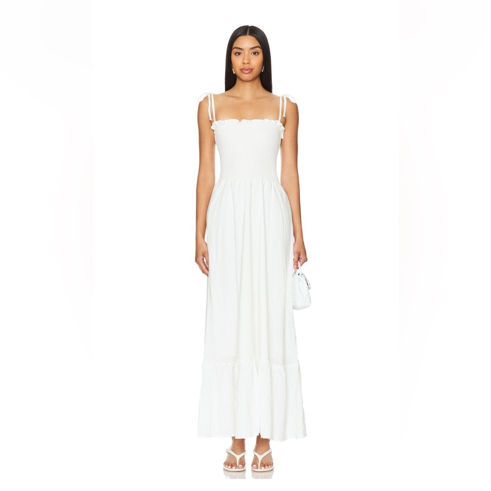 Peixoto White Midi Dress